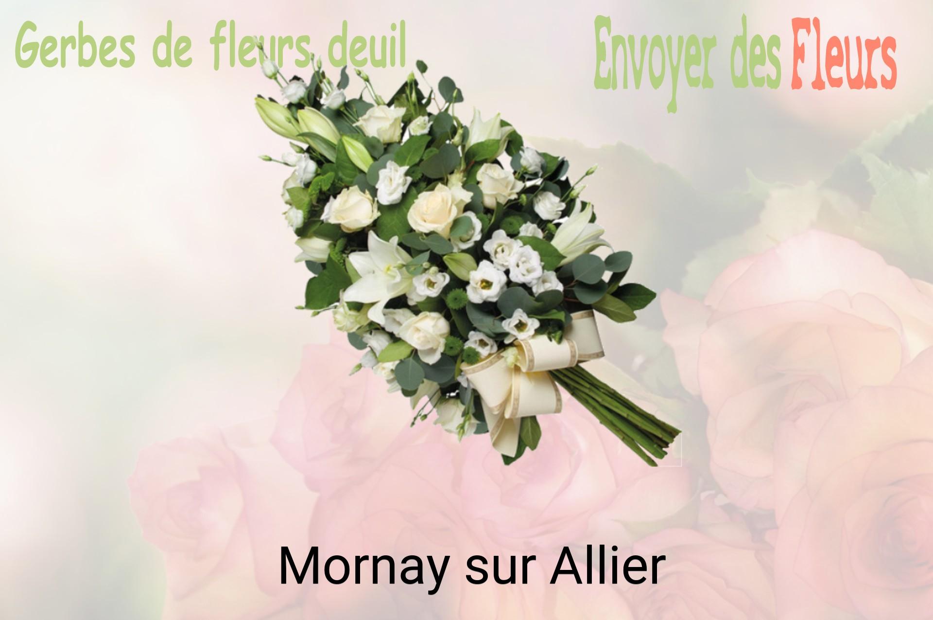 Gerbe de fleurs de deuil livrée à Mornay-sur-Allier